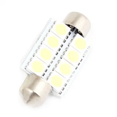 LED 자동차 자동 인테리어 도어 전구 12V 독서 빛 지도 램프 31/36/39/42mm 흰색 꽃줄 LED 돔 빛 5050 SMD 6 LED C5w